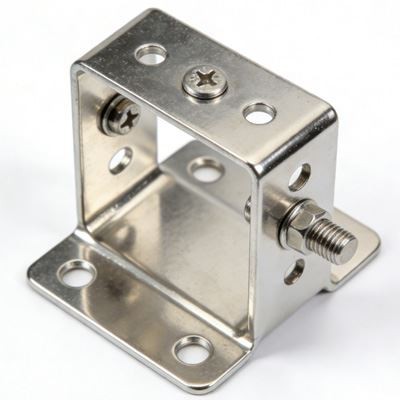Suporte de caixa elétrica com pino de metal
